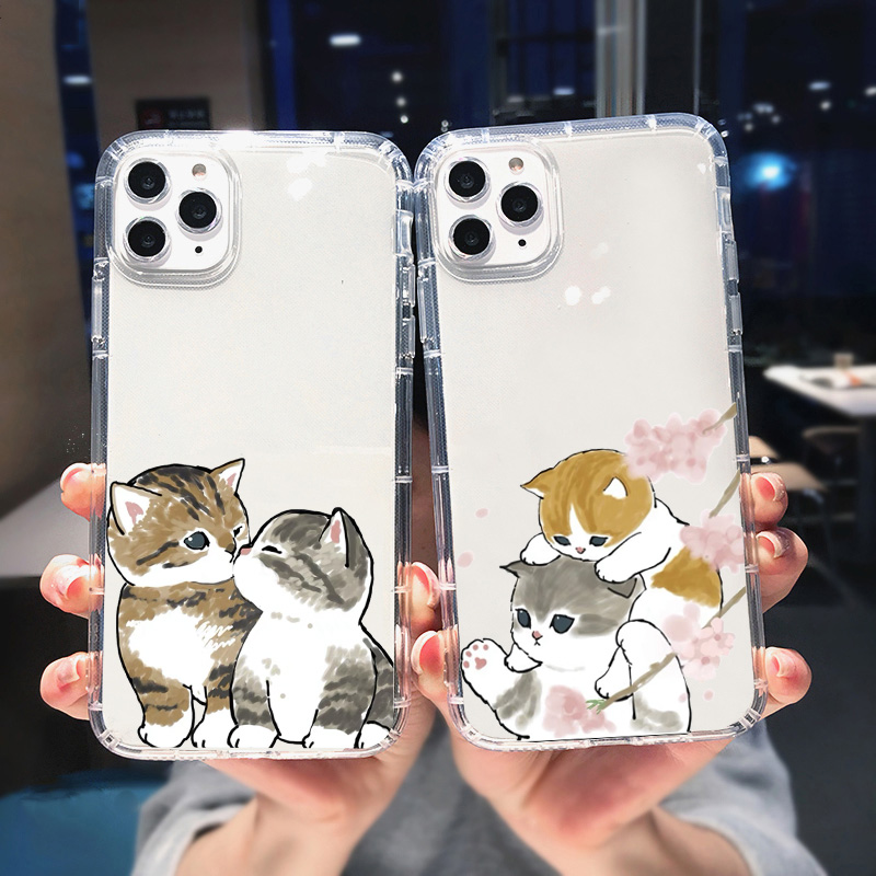 Phone Cases Quirky - Funny Personified Cats Couple Phone Case
