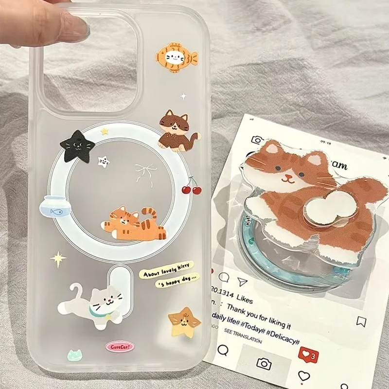 Simple Cartoon Funny Cute Cat  - Phone Cases Quirky recension och pris