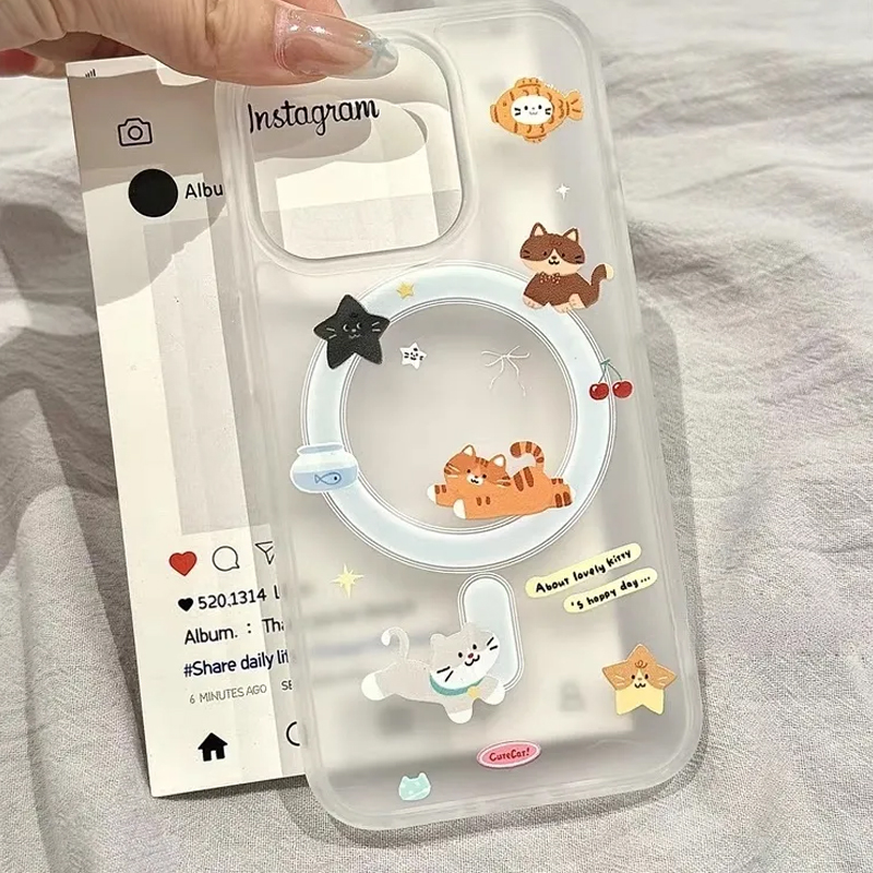 Simple Cartoon Funny Cute Cat  - Phone Cases Quirky recension och pris
