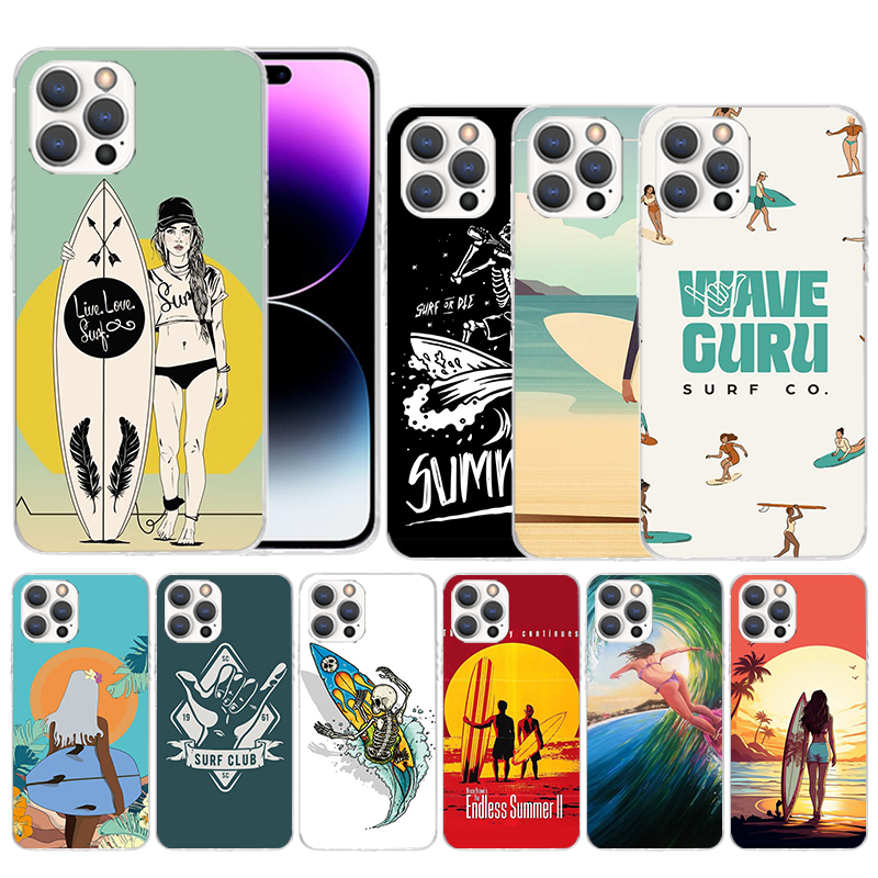 Surf Board Aesthetic Soft Cove - Phone Cases That Fit Iphone 16E recension och pris