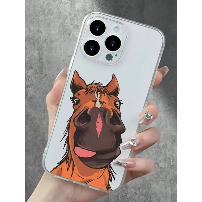 Funny Goofy Horse Face Phone C - Phone Cases Quirky recension och pris