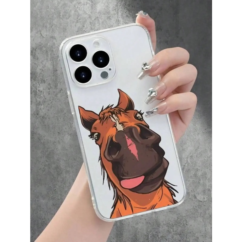 Funny Goofy Horse Face Phone C - Phone Cases Quirky recension och pris