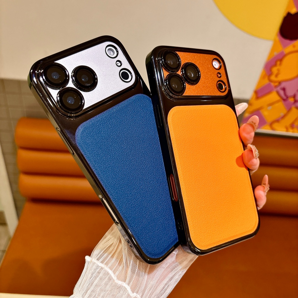 Luxury Solid Color PU Leather  - Luxury Plating Case recension och pris