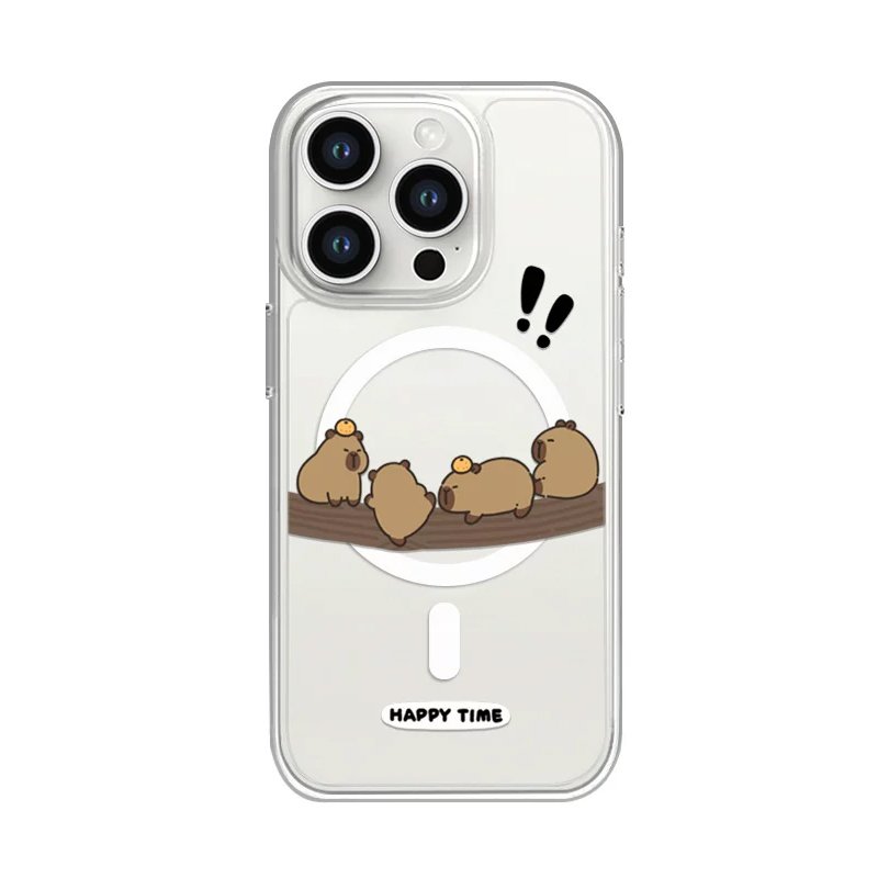 Cute Funny Tree Climbing Capib - Phone Cases Quirky recension och pris
