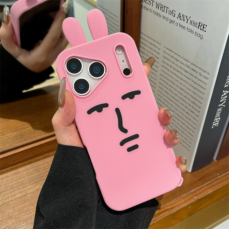Kawaii 3D Funny Cartoon Pink E - Phone Cases Quirky recension och pris