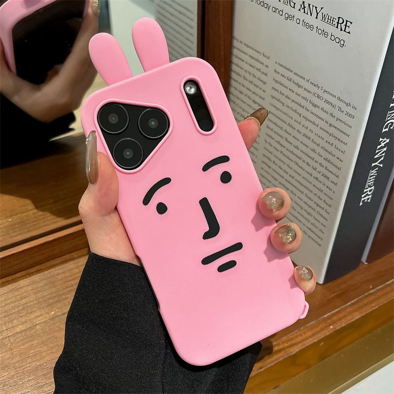 Kawaii 3D Funny Cartoon Pink E - Phone Cases Quirky recension och pris