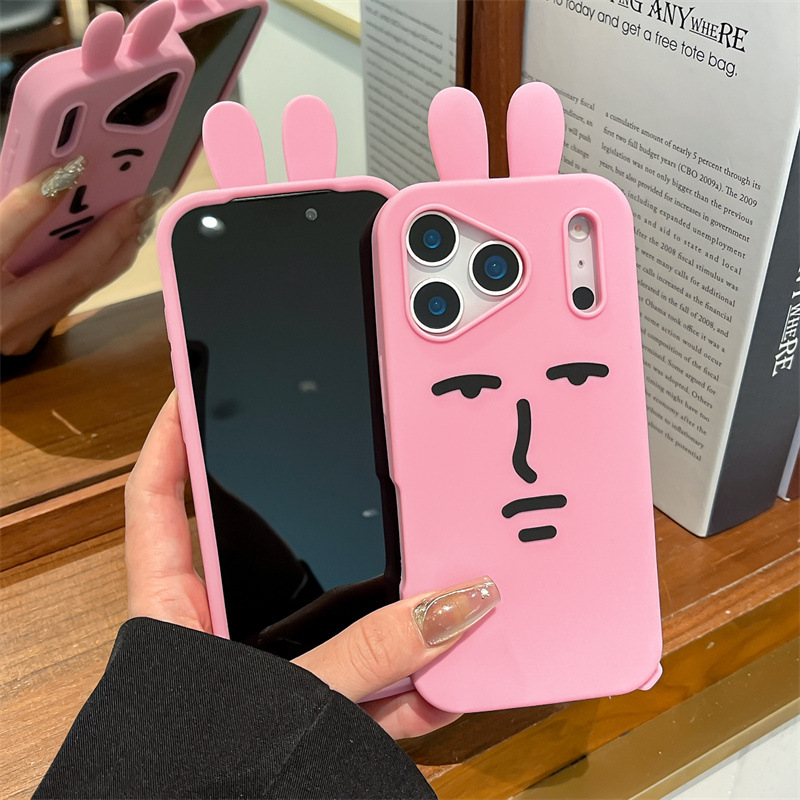 Kawaii 3D Funny Cartoon Pink E - Phone Cases Quirky recension och pris