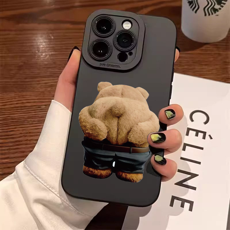Funny Cool Bear Silicone Phone - Phone Cases Quirky recension och pris
