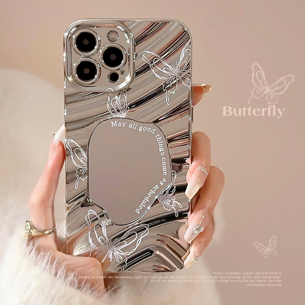 Luxury Silver Wavy Plating Mak - Luxury Plating Case recension och pris