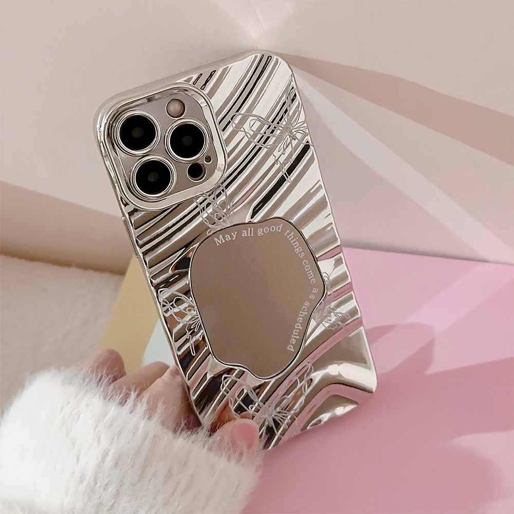 Luxury Silver Wavy Plating Mak - Luxury Plating Case recension och pris