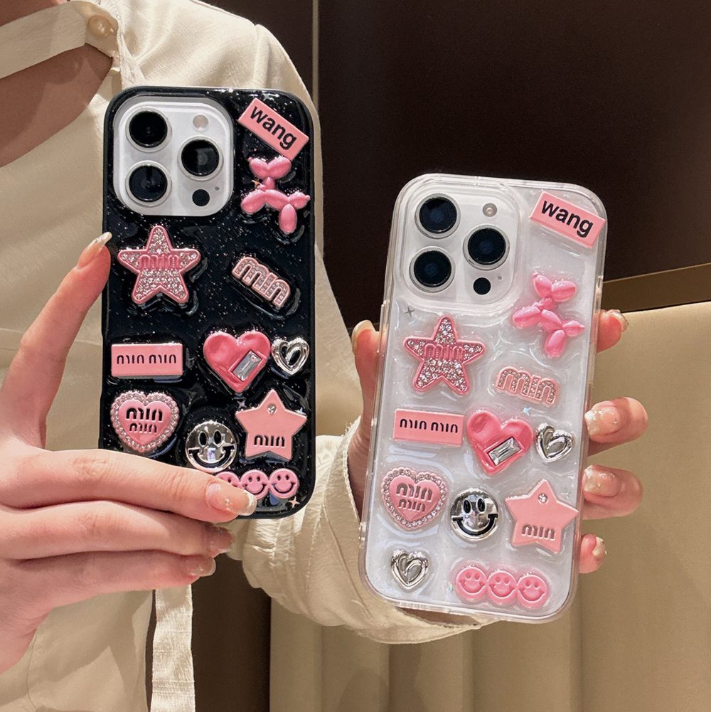 Cute 3D Love Heart Y2K Star Sp - Phone Cases Dior recension och pris