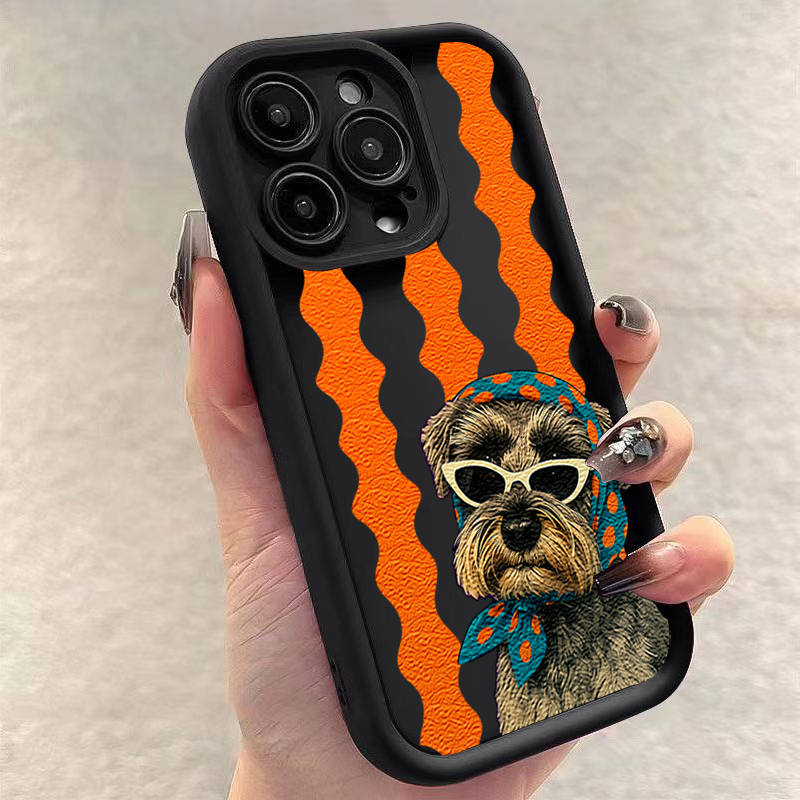 Cute Dog Striped Print Shockpr - Phone Cases Xiaomi 14T recension och pris