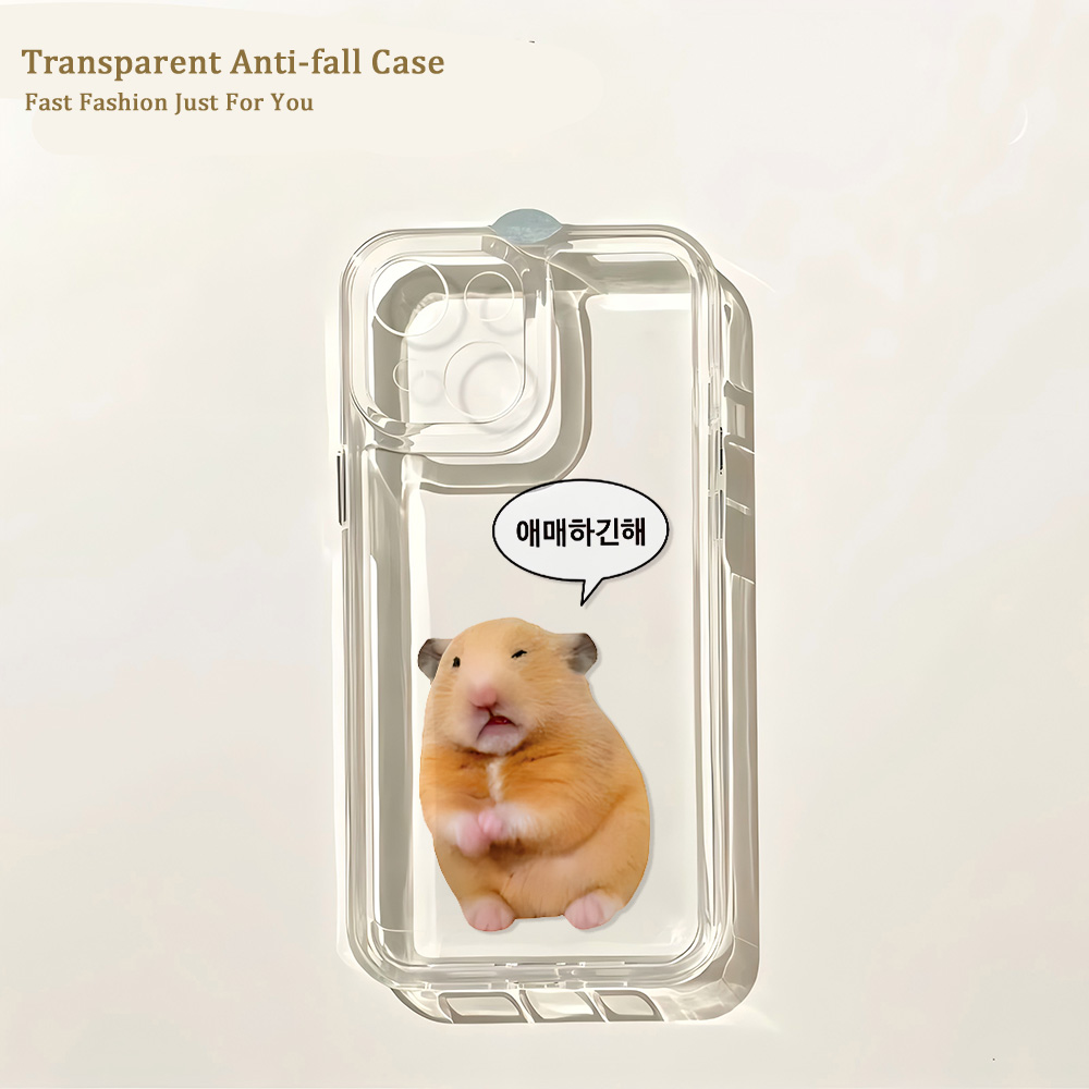 HOT Korean Ins Funny Hamster P - Phone Cases Quirky recension och pris