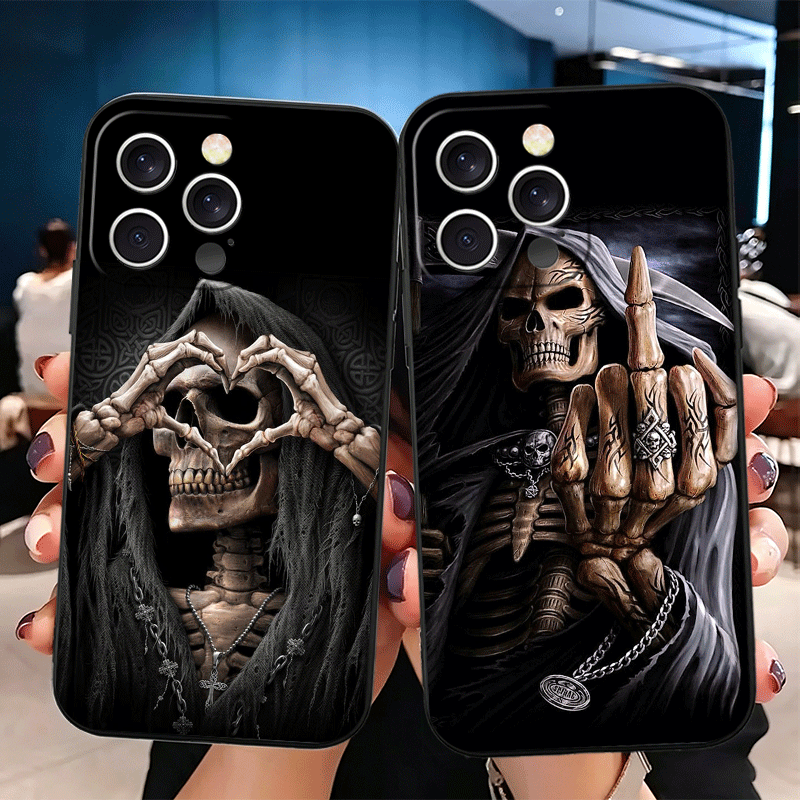 Grim Reaper Skeleton Funny Sty - Phone Cases Quirky recension och pris