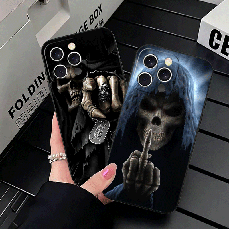 Grim Reaper Skeleton Funny Sty - Phone Cases Quirky recension och pris