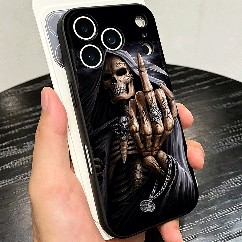 Grim Reaper Skeleton Funny Sty - Phone Cases Quirky recension och pris