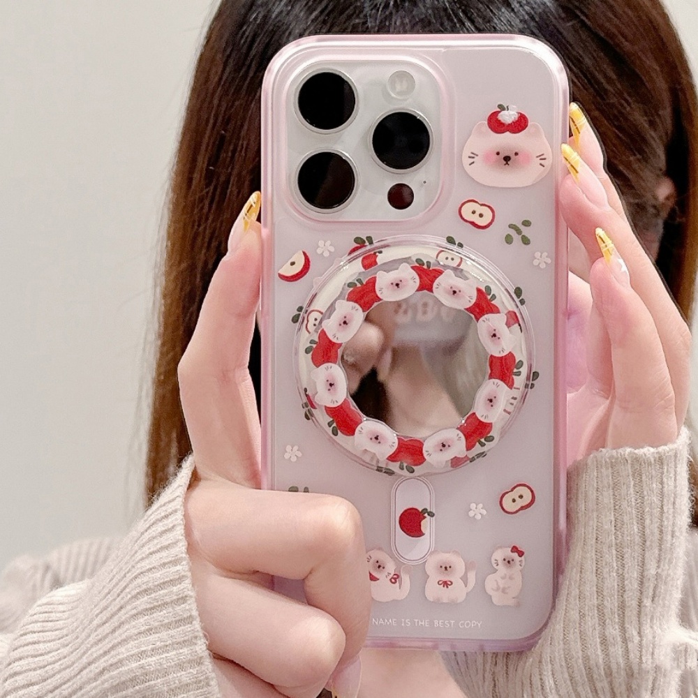 Korean Cute Apple Kitty For Ma - Phone Cases Quirky recension och pris
