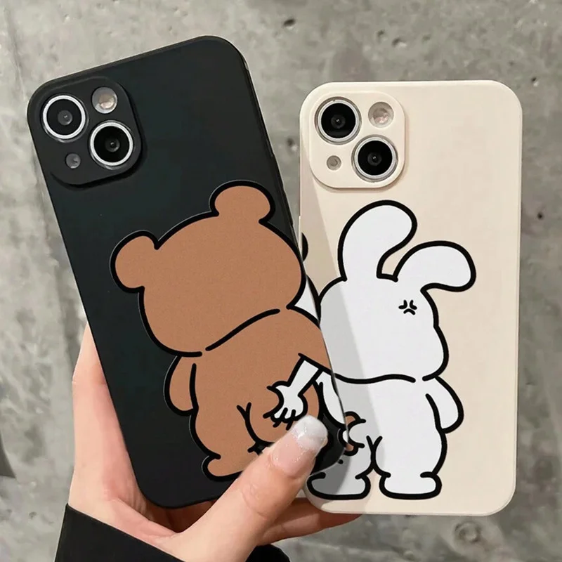 Funny Couple Cartoon Rabbit Be - Phone Cases Quirky recension och pris