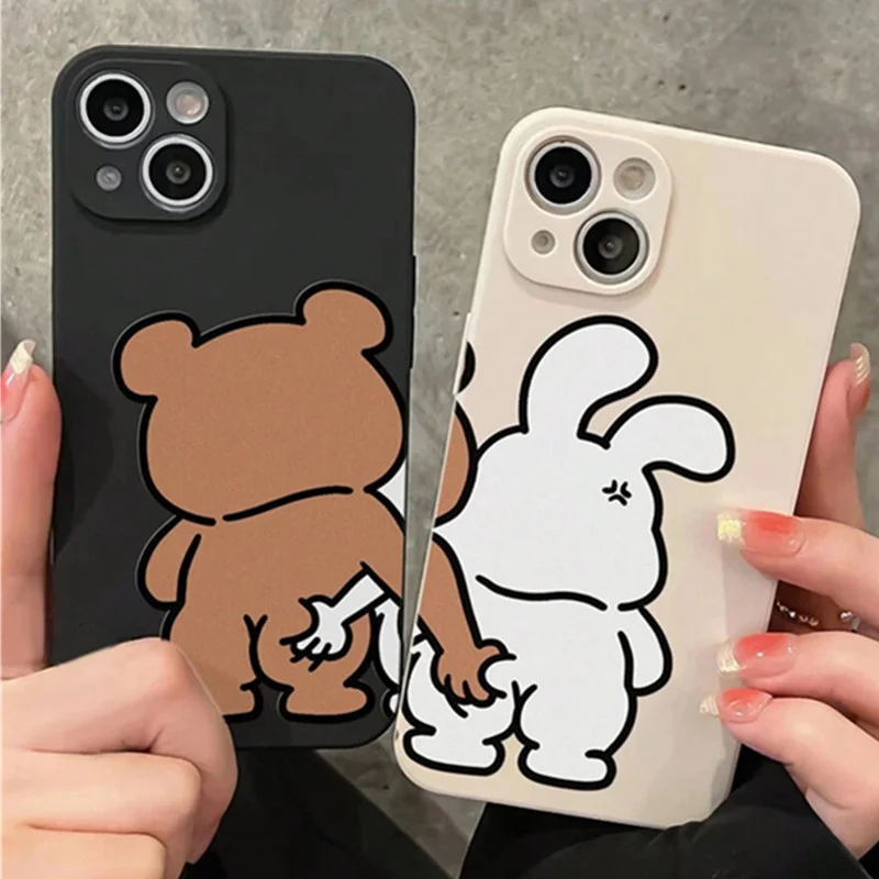 Funny Couple Cartoon Rabbit Be - Phone Cases Quirky recension och pris