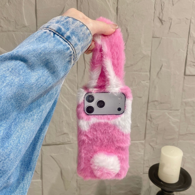 Cute Rabbit Design Fluffy Phon - Phone Cases Iphone 17 Pro Max recension och pris