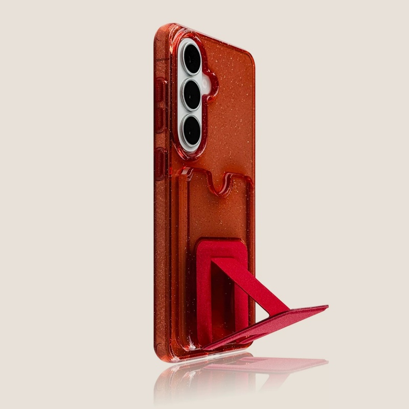 Glitter Transparent Card Walle - Phone Cases With Stand recension och pris