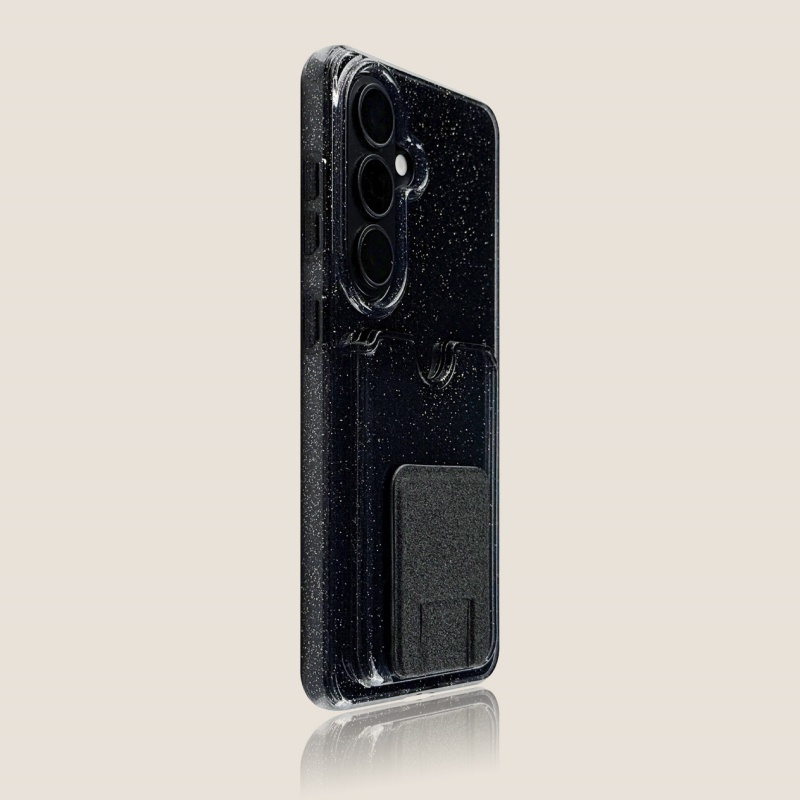 Glitter Transparent Card Walle - Phone Cases With Stand recension och pris