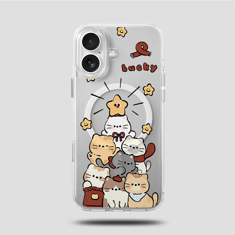 Cute Cartoon Kitten Print Comp - Phone Cases Iphone 17 Pro Max recension och pris