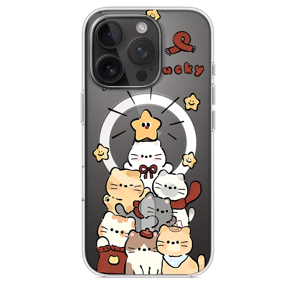 Cute Cartoon Kitten Print Comp - Phone Cases Iphone 17 Pro Max recension och pris